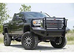 Fab Fours Black Steel Ranch Front Bumper with Full Guard; Matte Black (15-19 Sierra 2500 HD)