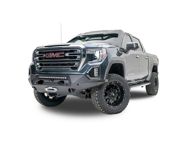 Fab Fours Matrix Front Bumper with No Guard; Bare Steel (15-19 Sierra 2500 HD)