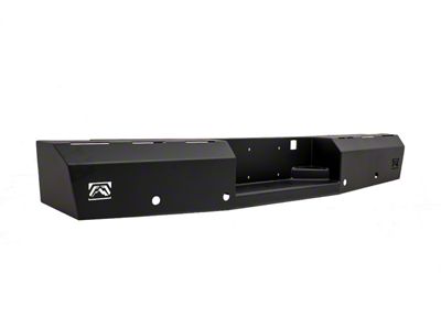 Fab Fours Red Steel Rear Bumper; Matte Black (03-06 Sierra 2500 HD)