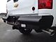 Fab Fours Black Steel Rear Bumper; Matte Black (07-10 Sierra 3500 HD)