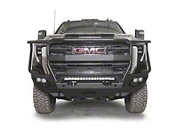 Fab Fours Matrix Front Bumper with Full Guard; Matte Black (24-25 Sierra 3500 HD)