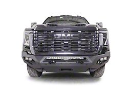 Fab Fours Matrix Front Bumper with No Guard; Matte Black (24-25 Sierra 3500 HD)