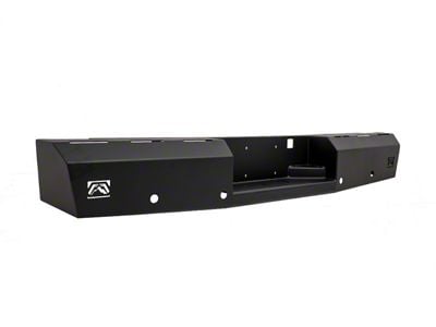 Fab Fours Red Steel Rear Bumper; Matte Black (03-06 Sierra 3500 HD)