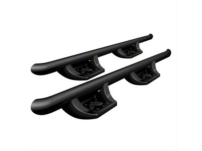 Fab Fours Side Step Bars; Black (15-19 6.6L Duramax Silverado 2500 HD Crew Cab)