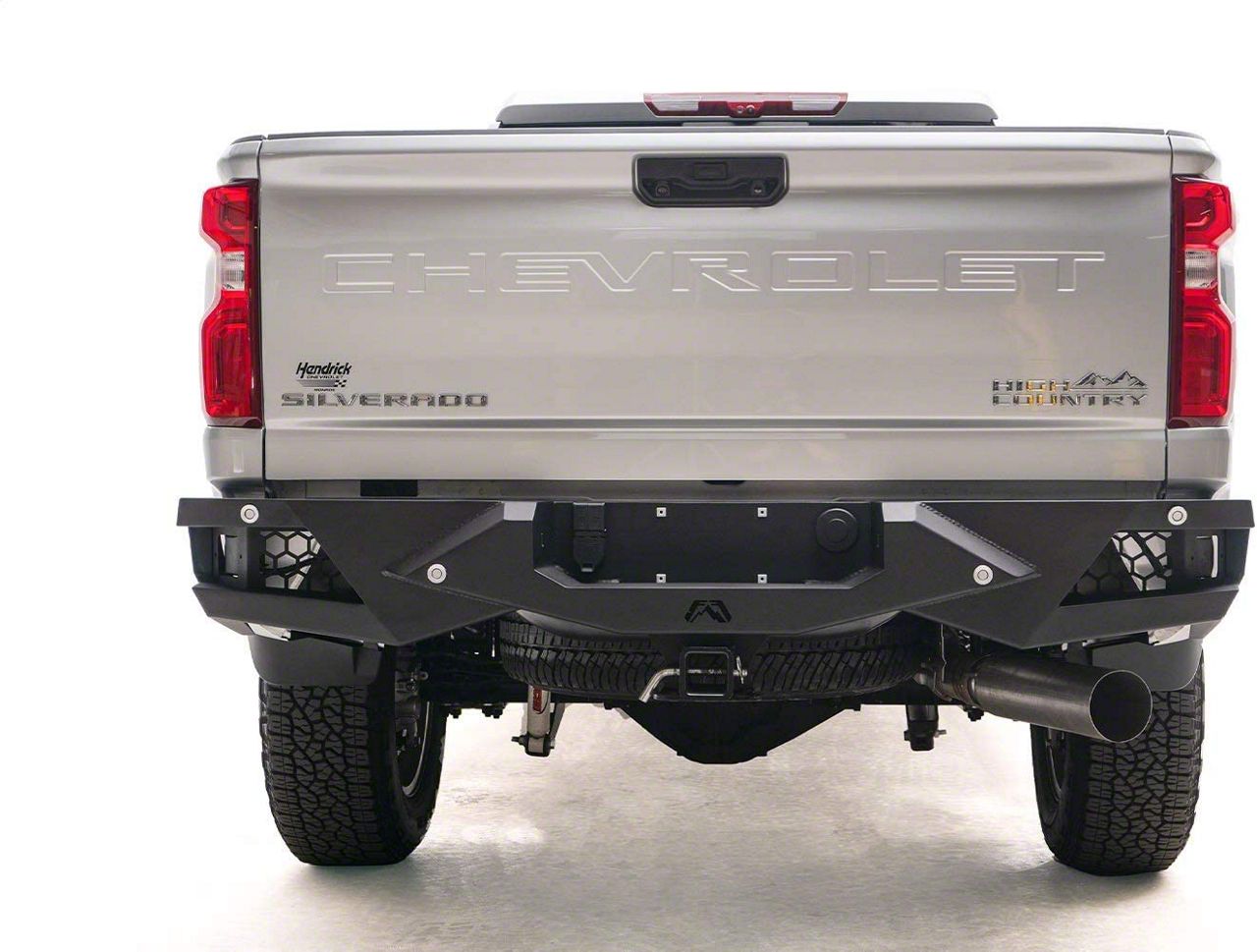 Fab Fours Silverado 2500 Vengeance Rear Bumper; Bare Steel CH20-E4951-B ...