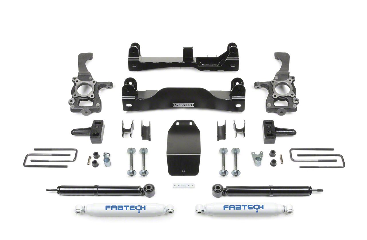 Fabtech F-150 4 in. Basic Lift System w/ Shocks T538858 (09-13 4WD F-150 SuperCab, SuperCrew, Excluding Raptor)
