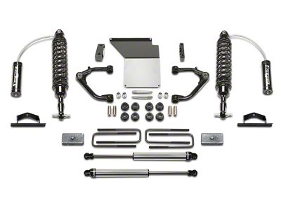 Fabtech 4-Inch Uniball Upper Control Arm System with Dirt Logic Reservoir Coil-Overs and Shocks (07-13 2WD/4WD Silverado 1500 Extended Cab, Crew Cab)