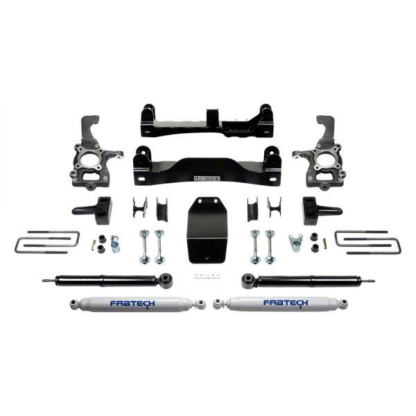 Fabtech F-150 4-Inch Basic Suspension Lift Kit with Performance Shocks K2209 (2014 4WD F-150 SuperCab, SuperCrew, Excluding Raptor) – Free Shipping
