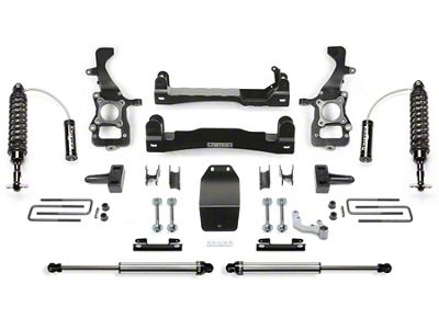 Fabtech 4-Inch Suspension Lift Kit with Front Dirt Logic 2.5 Reservoir Coil-Overs and Rear Dirt Logic 2.25 Shocks (21-24 4WD F-150 SuperCrew w/o CCD System, Excluding PowerBoost, Powerstroke & Raptor)