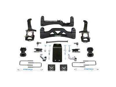 Fabtech 6-Inch Basic Suspension Lift Kit with Stock Coil-Over Spaers and Performance Shocks (2014 4WD F-150 SuperCrew, Excluding Raptor)