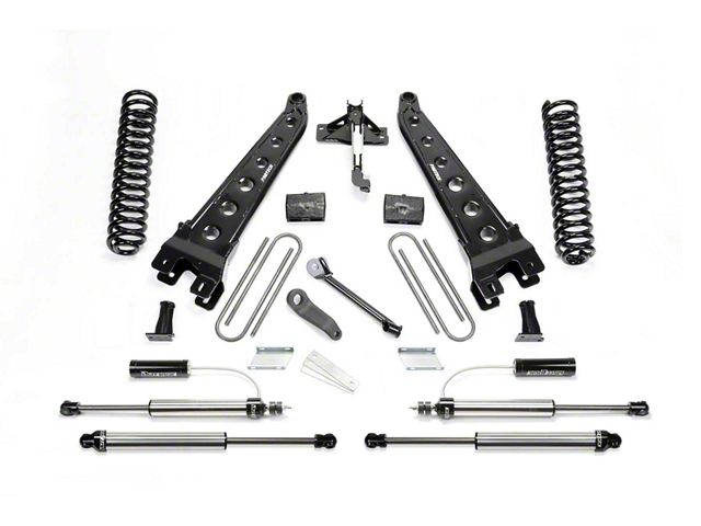 Fabtech 4-Inch Radius Arm Lift Kit with Dirt Logic 2.25 Reservoir Shocks and Dirt Logic Shocks (17-22 4WD 6.7L Powerstroke F-350 Super Duty)