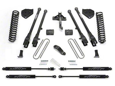 Fabtech 4-Inch 4-Link Lift Kit with Stealth Shocks (17-22 4WD 6.7L Powerstroke F-350 Super Duty)