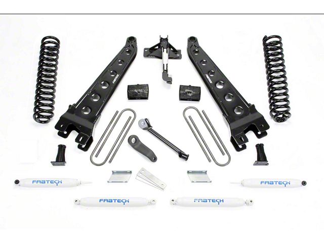 Fabtech 4-Inch Radius Arm Lift Kit with Performance Shocks (17-22 4WD 6.2L F-350 Super Duty)