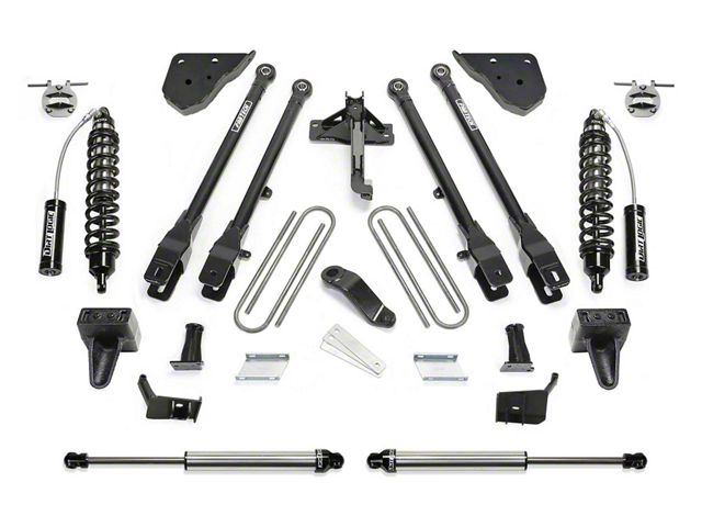Fabtech 6-Inch 4-Link Suspension Lift Kit with Dirt Logic 2.5 Reservoir Coil-Overs and Dirt Logic Shocks (23-24 4WD 6.7L Powerstroke F-350 Super Duty SRW w/o Onboard Scale System)