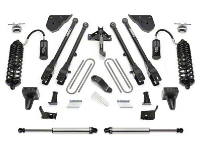 Fabtech 6-Inch 4-Link Suspension Lift Kit with Dirt Logic 4.0 Reservoir Coil-Overs and Dirt Logic Shocks (23-24 4WD 6.7L Powerstroke F-350 Super Duty SRW w/o Onboard Scale System)