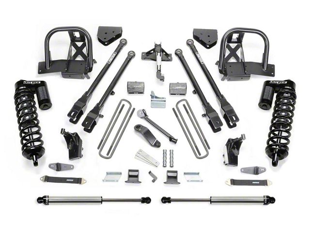 Fabtech 6-Inch 4-Link Suspension Lift Kit with Dirt Logic 4.0 Coil-Overs and Dirt Logic Shocks (11-16 4WD F-350 Super Duty SRW)