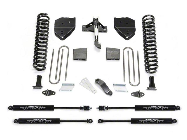 Fabtech 6-Inch Basic Suspension Lift Kit with Stealth Shocks (17-22 4WD 6.2L F-350 Super Duty)