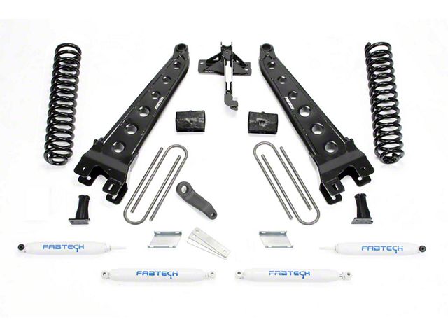 Fabtech 6-Inch Radius Arm Suspension Lift Kit with Performance Shocks (17-22 4WD 6.2L F-350 Super Duty)