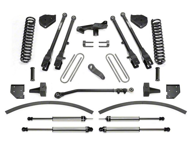 Fabtech 8-Inch 4-Link Suspension Lift Kit with Dirt Logic 2.25 Shocks (17-22 4WD 6.7L Powerstroke F-350 Super Duty)