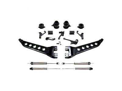 Fabtech 5-Inch Radius Arm Lift Kit with Coil Spacers and Dirt Logic Shocks (14-18 4WD RAM 2500, Excluding Power Wagon)