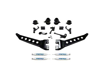 Fabtech 5-Inch Radius Arm Lift Kit with Coil Spacers and Performance Shocks (14-18 4WD RAM 2500, Excluding Power Wagon)