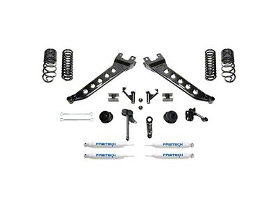 Fabtech 5-Inch Radius Arm Lift Kit with Coil Springs and Performance Shocks (14-18 4WD 6.7L RAM 2500, Excluding Power Wagon)