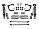 Fabtech 3-Inch Uniball Joint Upper Control Arm Lift Kit with Dirt Logic Reservoir Coil-Overs and Dirt Logic Shocks (22-24 2.7L Sierra 1500 Double Cab, Crew Cab, Excluding AT4 & Denali)