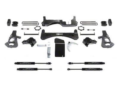 Fabtech 6-Inch Raised Torsion Suspension Lift Kit with Stealth Shocks (07-10 Sierra 2500 HD)