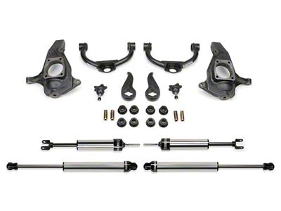 Fabtech 3.50-Inch Ball Joint Upper Control Arm Lift Kit with Dirt Logic Shocks (11-19 Silverado 2500 HD Extended/Double Cab, Crew Cab)