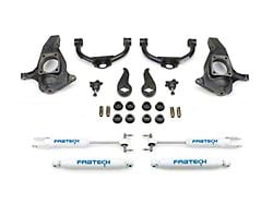 Fabtech 3.50-Inch Ball Joint Upper Control Arm Suspension Lift Kit with Performance Shocks (11-19 Silverado 3500 HD Double Cab, Crew Cab)