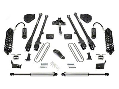 Fabtech 4-Inch 4-Link Suspension Lift Kit with Front Dirt Logic 4.0 Reservoir Coil-Overs and Rear Dirt Logic 2.25 Shocks (17-22 4WD 6.7L Powerstroke F-250 Super Duty)