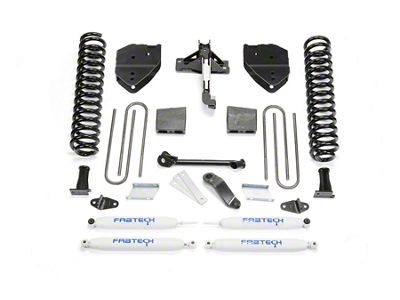 Fabtech 4-Inch Basic Lift Kit with Performance Shocks (17-22 4WD 6.7L Powerstroke F-250 Super Duty)