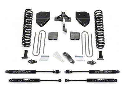 Fabtech 6-Inch Basic Suspension Lift Kit with Stealth Shocks (17-22 4WD 6.2L F-250 Super Duty)
