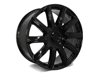 Factory Style Wheels 2021 Platinum Style Gloss Black 6-Lug Wheel; 24x10; 24mm Offset (07-13 Sierra 1500)