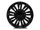 Factory Style Wheels Diamond Style Satin Black with Gloss Black Inserts 6-Lug Wheel; 26x9.5; 25mm Offset (07-13 Sierra 1500)