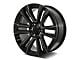 Factory Style Wheels SLT Style Gloss Black Milled 6-Lug Wheel; 26x10; 31mm Offset (07-13 Sierra 1500)