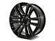 Factory Style Wheels SLT Style Gloss Black Milled 6-Lug Wheel; 26x10; 31mm Offset (07-13 Silverado 1500)