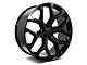 Factory Style Wheels Snowflake Style Gloss Black 6-Lug Wheel; 26x10; 31mm Offset (07-13 Silverado 1500)