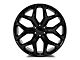 Factory Style Wheels Snowflake Style Gloss Black 6-Lug Wheel; 26x10; 31mm Offset (07-13 Silverado 1500)