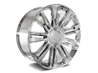 Factory Style Wheels Diamond Style Chrome 6-Lug Wheel; 22x9; 24mm Offset (07-14 Tahoe)