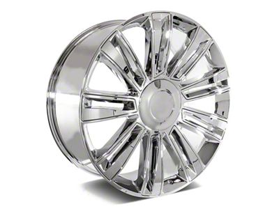 Factory Style Wheels Diamond Style Chrome 6-Lug Wheel; 24x9.5; 24mm Offset (07-14 Tahoe)