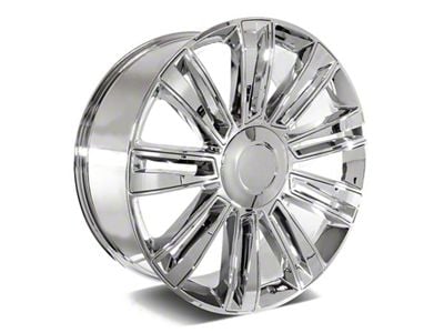 Factory Style Wheels Diamond Style Chrome 6-Lug Wheel; 22x9; 24mm Offset (07-14 Yukon)