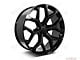 Factory Style Wheels Snowflake Style Gloss Black 6-Lug Wheel; 24x10; 30mm Offset (07-14 Yukon)