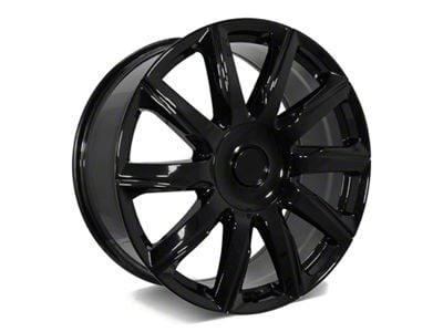 Factory Style Wheels 2021 Platinum Style Gloss Black 6-Lug Wheel; 26x10; 24mm Offset (14-18 Silverado 1500)