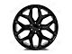 Factory Style Wheels Snowflake Style Gloss Black 6-Lug Wheel; 24x10; 30mm Offset (14-18 Silverado 1500)