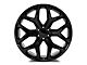 Factory Style Wheels Snowflake Style Gloss Black 6-Lug Wheel; 26x10; 31mm Offset (15-20 Yukon)