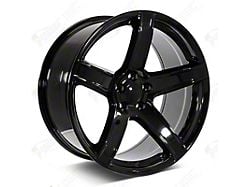 Factory Style Wheels Hellraiser HC2 Style Gloss Black 5-Lug Wheel; 24x10; 25mm Offset (94-01 RAM 1500)