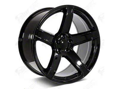 Factory Style Wheels Hellraiser HC2 Style Gloss Black 5-Lug Wheel; 24x10; 25mm Offset (94-01 RAM 1500)