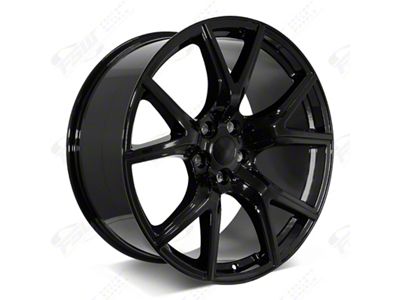 Factory Style Wheels Trackhawk Style Gloss Black 5-Lug Wheel; 22x10; 18mm Offset (94-01 RAM 1500)