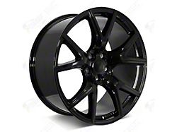 Factory Style Wheels Trackhawk Style Satin Black 5-Lug Wheel; 22x10; 18mm Offset (94-01 RAM 1500)